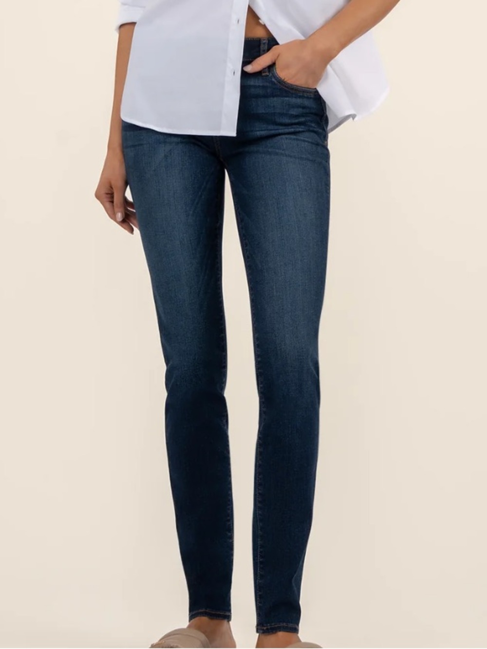 Kut From The Kloth Diana Relaxed Fit Skinny Jeans Size 8 NWT